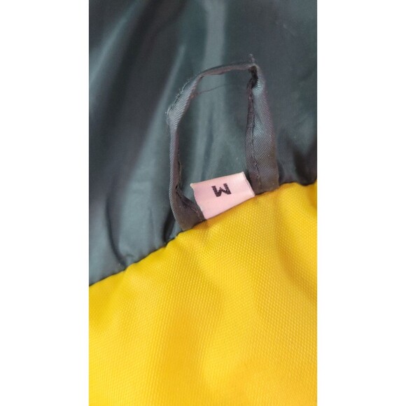 Sparkly Glitter Yellow Playboy Puffer Jacket Glitter Logos Retro Size Medium - Picture 4 of 12